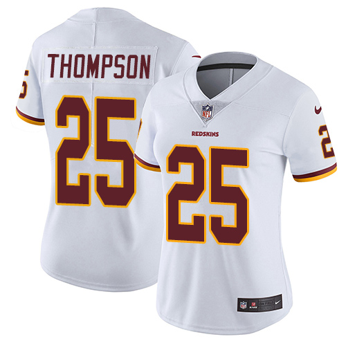 Nike Redskins #25 Chris Thompson White Women's Stitched NFL Vapor Untouchable Limited Jersey - Click Image to Close